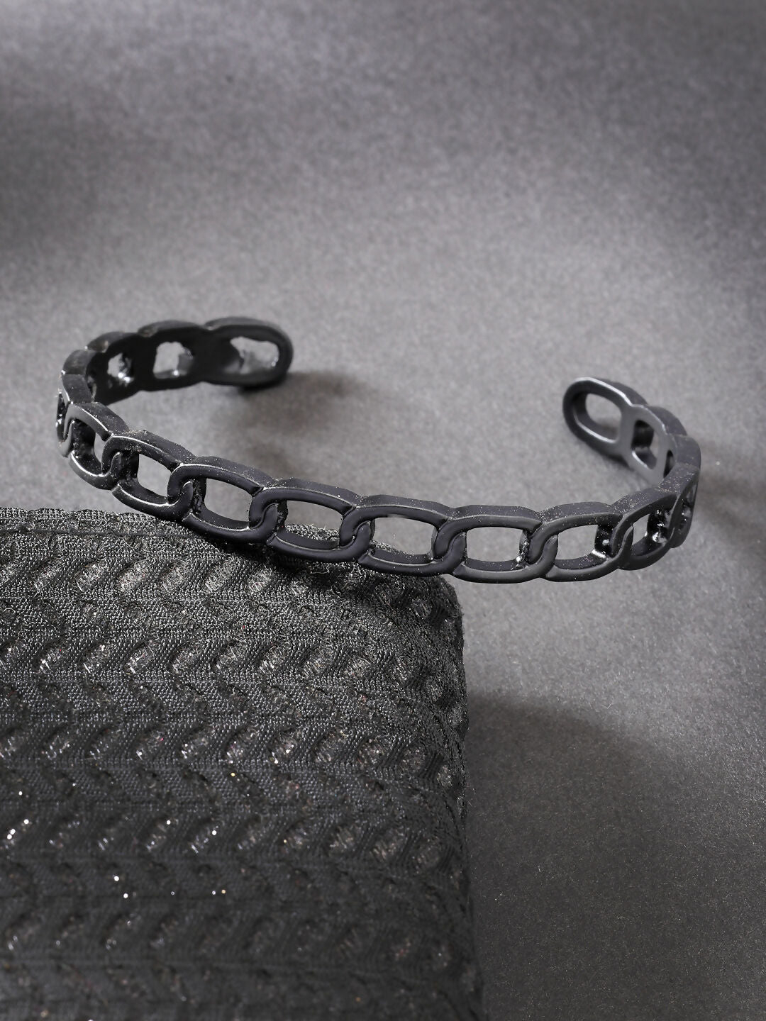 NVR Men's Set of 2 Gold & Black Rhodium-Plated Metal Cuff Bracelet - Swadesiicart