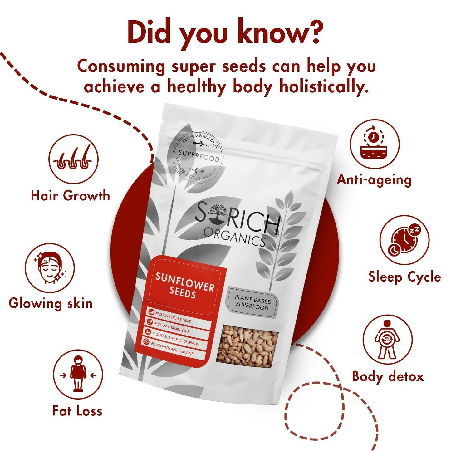 Sorich Organics Raw USDA Organic Sunflower Seeds - Swadesiicart