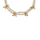 Gold-Polished White Kundan Studded Beaded Anklet - Ruby Raang | Swadesiicart