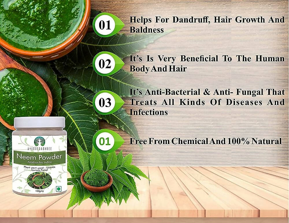 Ayurvedashree Neem Leaf Powder - Swadesiicart