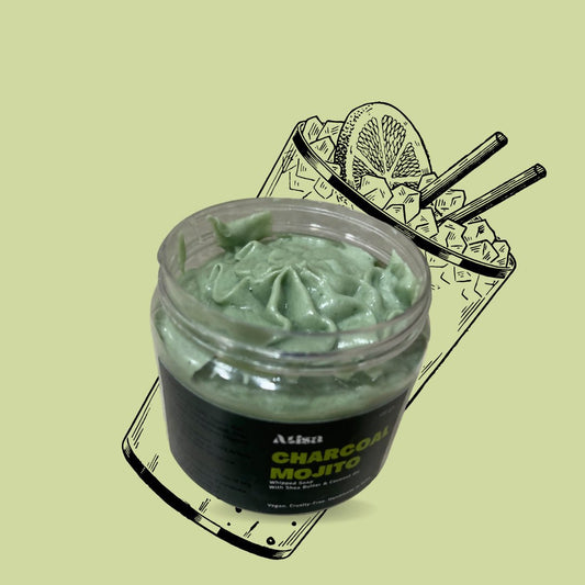 Atisa Charcoal Mojito Whipped Soap | Swadesiicart