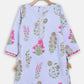 Ahalyaa Blue Crepe Printed Kids Kurta Palazzo Set For Girls | Swadesiicart