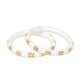 Golden Bangles (White) - Ruby Raang - Ruby Raang Studio