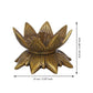 eCraftIndia Gold Toned Lotus Flower Designer Brass Diya | Swadesiicart