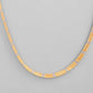 VOJ Dual Toned Self Designed Gold-Polished Chain For Men | Swadesiicart