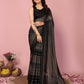 Attractive These Party Wear Ready To Wear Saree - Grey | Swadesiicart