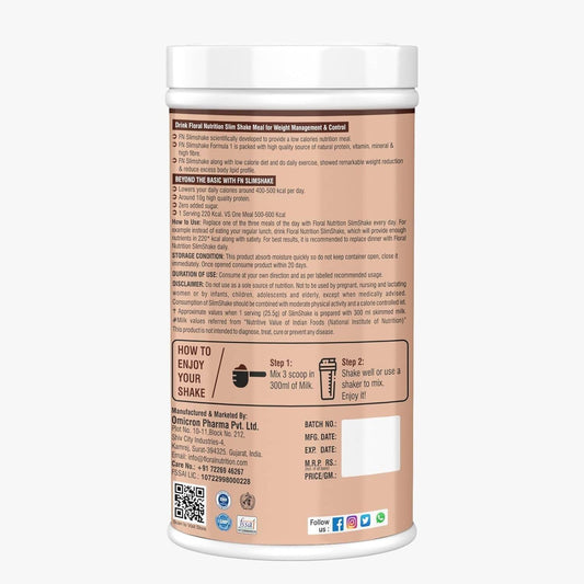 Floral Nutrition Slim Shake Belgium Chocolate Flavor - Swadesiicart