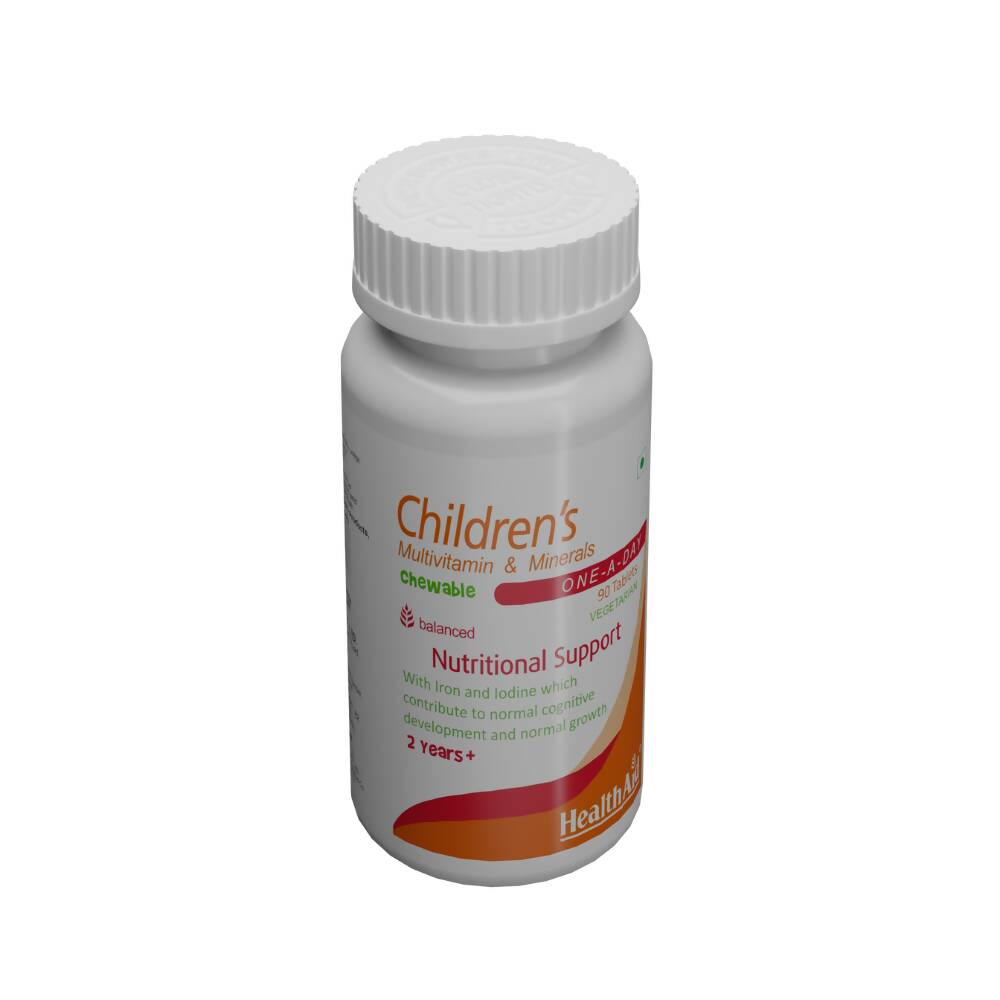 HealthAid Childrens MultiVitamin and Minerals Chewable Tablets | Swadesiicart