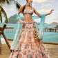 House of Panchhi Pink Net Sequins And Zarkan Embroidery Lehenga Choli & Dupatta | Swadesiicart