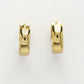 NVR Men's Gold-Polished Stainless Steel Hoop Earrings - Swadesiicart