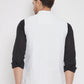 Even Apparels White Cotton Men Woven Nehru Jacket | Swadesiicart