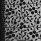 Black Woven Design Net Saree with Blouse Piece - Kalamkari