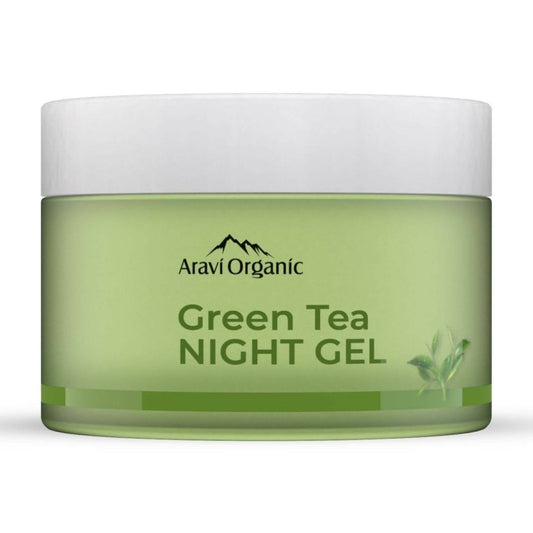 Aravi Organic Vitamin C Green Tea Night Gel Cream | Swadesiicart