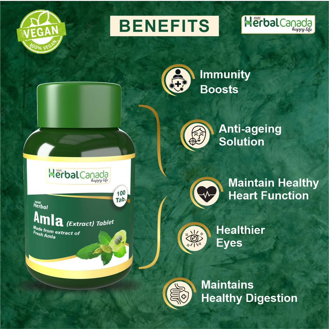 Herbal Canada Amla Extract Tablets - Swadesiicart