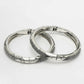 NVR Women's Silver-Toned German Silver Peacock Design Oxidised Kada Bangle - Swadesiicart