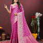 Lorenvalley Fashion Magenta Soft Silk Woven Design with Zari Weaving Leheriya Design Saree - Swadesiicart