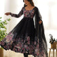Joban Fashion Black Kurta Set Organza Sequin Embroidery Work - Swadesiicart