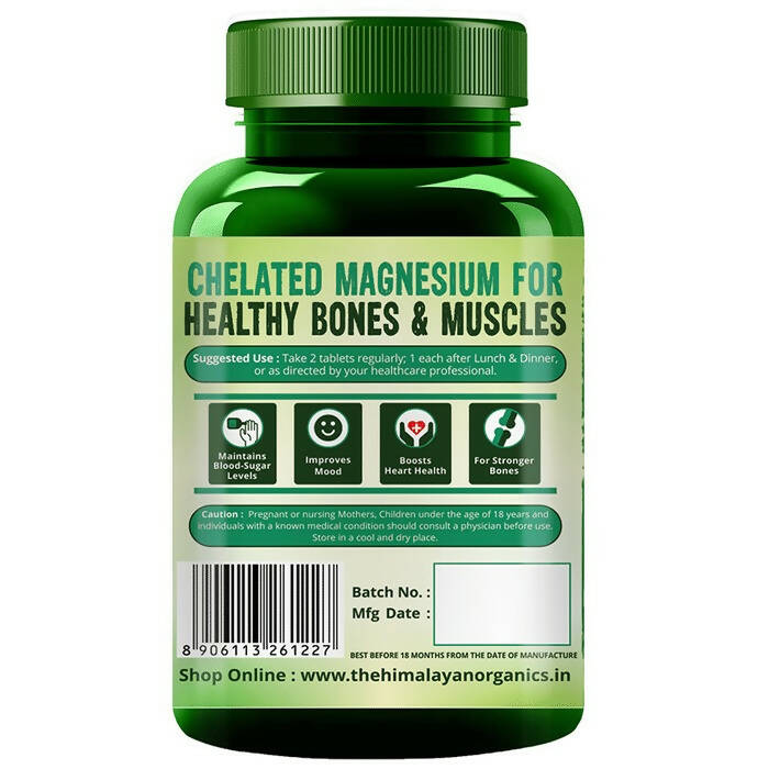 Himalayan Organics Magnesium Citrate+Glycinate Tablets - Swadesiicart