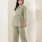 Kaajh Women's Green Printed Cotton Co-ord Set - Swadesiicart