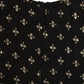 Ahalyaa Black Georgette Gold Foil Print Kids Peplum style Kurta Sharara Set With Dupatta For Girls | Swadesiicart