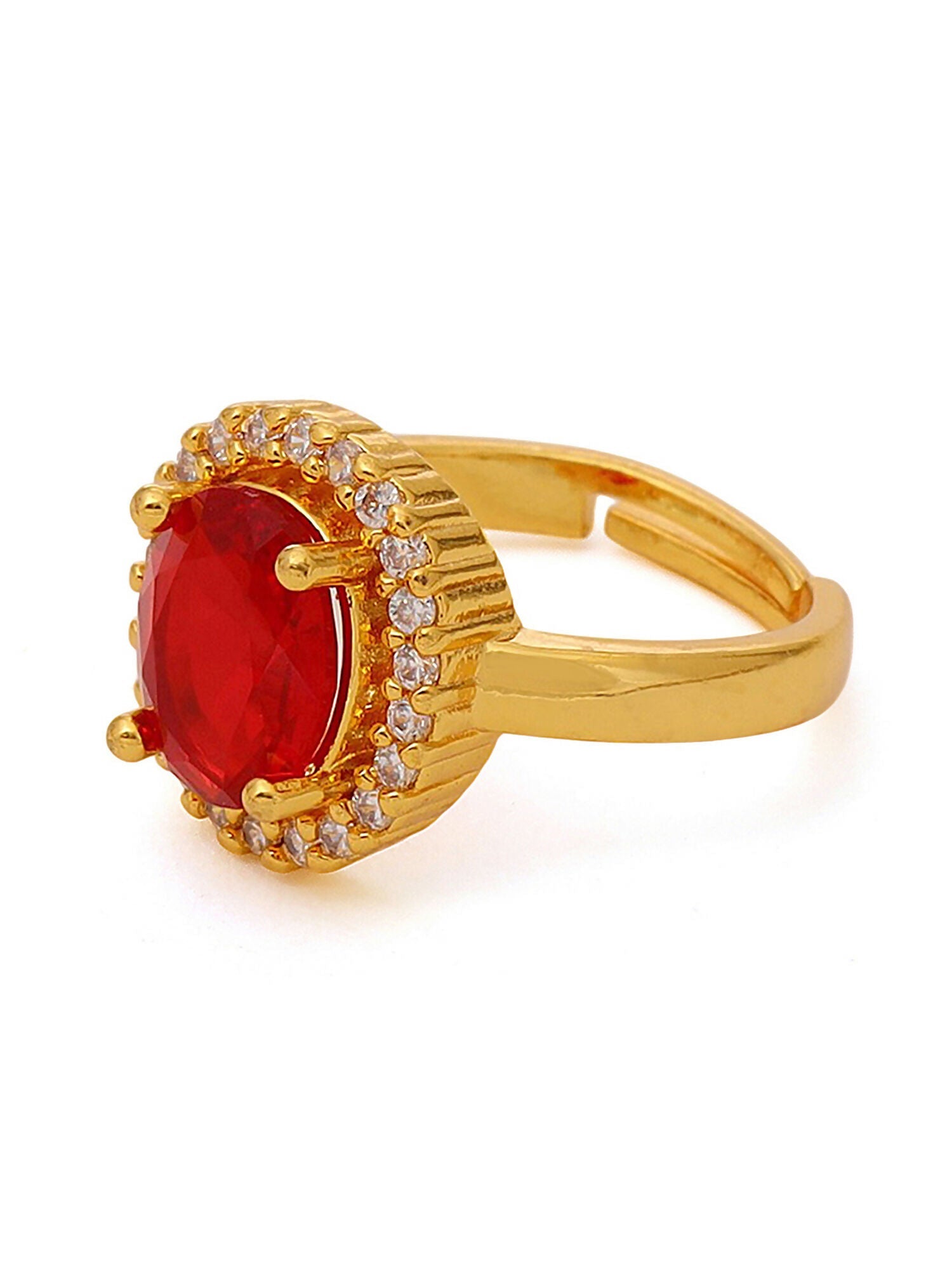 Ruby Raang Red Stone Ring | Swadesiicart