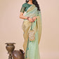 Shree Shyam Fashion Florance Olive Green Organza Saree