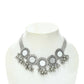 Mominos Fashion Johar Kamal Silver-Plated Brass Finish Mirror Work Women Choker | Swadesiicart