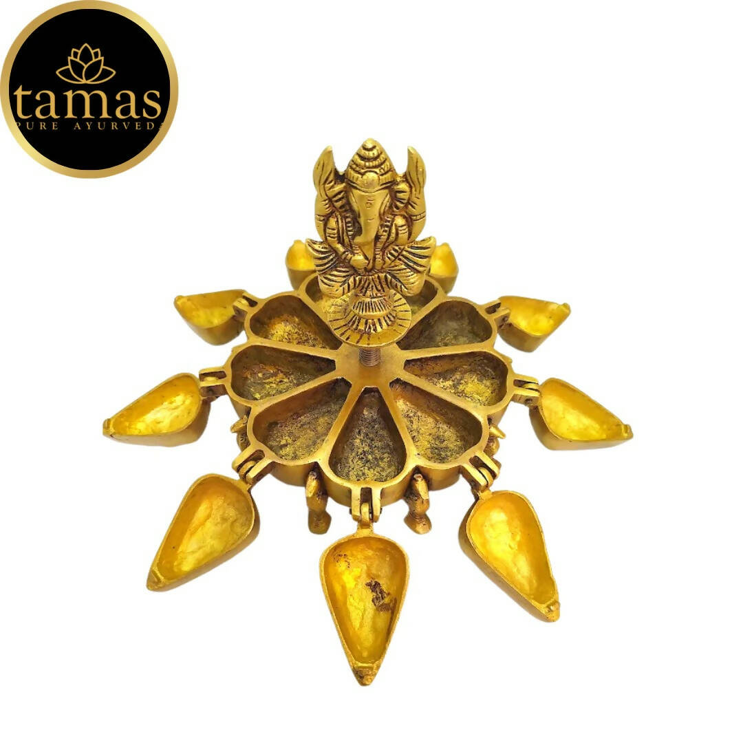 Tamas Handcrafted Brass Kumkum Box | Swadesiicart
