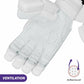 DSC Krunch 7.0 Men's Leather Right Hand Cricket Batting Gloves - Size Small (White Orange) - Swadesiicart