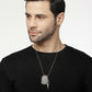 NVR Men Silver Plated Milletry Style Pendent With Chain | Swadesiicart