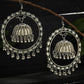 Mominos Fashion Johar Kamal Silver Earrings With Kundan Work Jhumkas - Swadesiicart