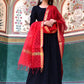 Cheera Hot Black Gotta Suit Set