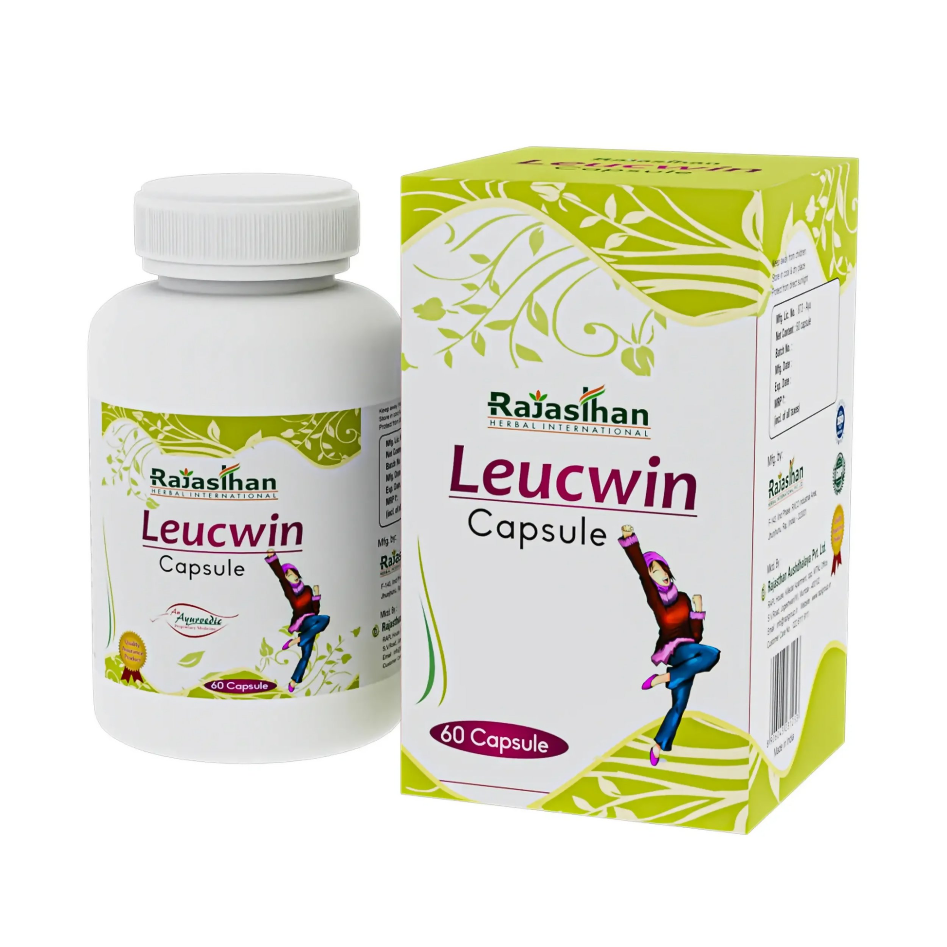 Rajasthan Herbals Leucwin Capsules | Swadesiicart