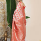 Shree Shyam Fashion Linen Cotton Red & White Saree