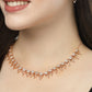 NVR Women's Gold-Polished American Diamond-Studded Handcrafted Jewellery Set - NR Retail-NVR