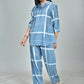 Morchari Digital Print Semi Muslin Co-Ord Set Top & Trouser-Multicolor - Swadesiicart