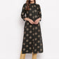 NOZ2TOZ Women Dark Green Cotton Kurti (1pc) - Noz2Toz
