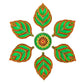 Kundan HandiKrafts Leaf Rangoli Green (Baby) - Aahana - The Bliss Store