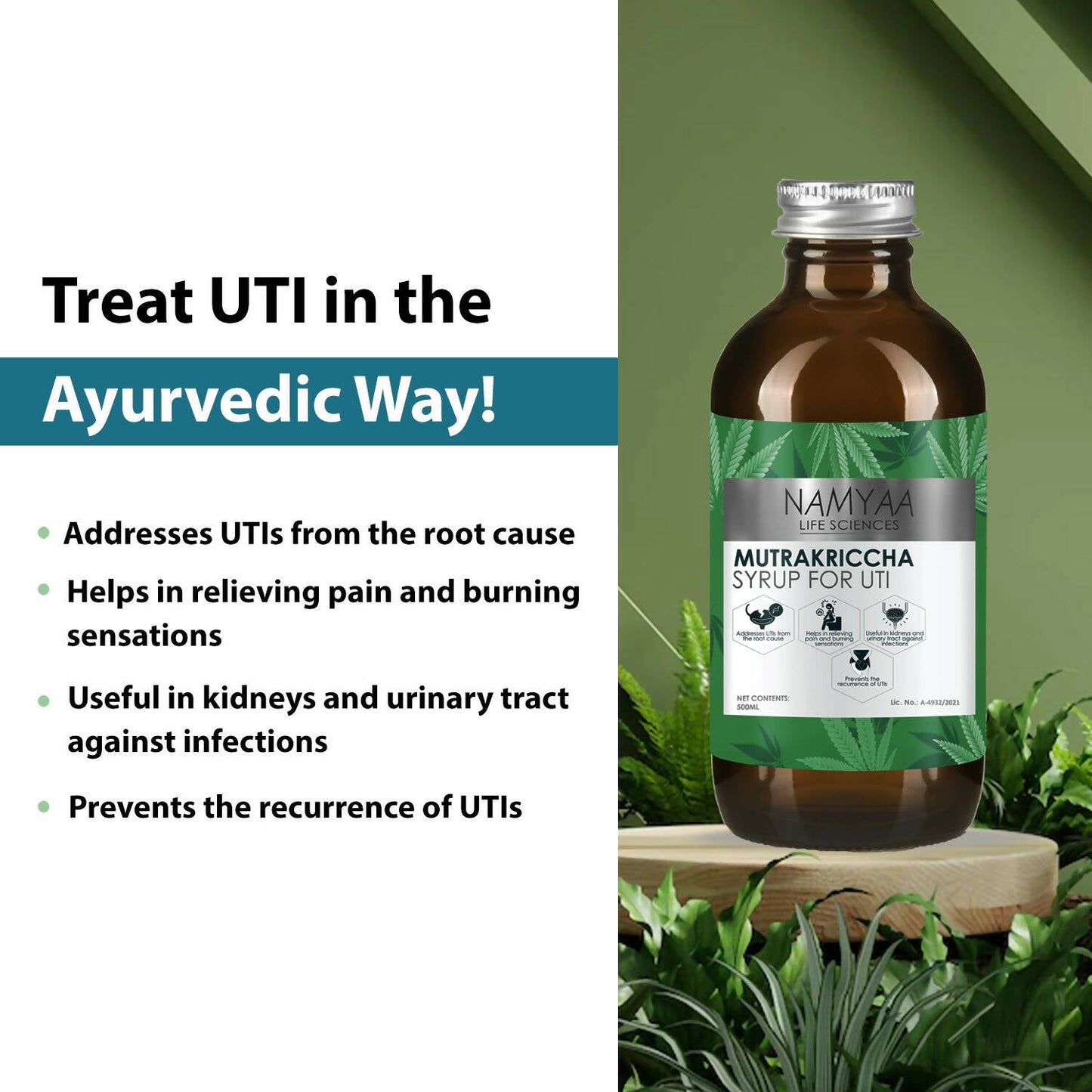 Namyaa Mutrakriccha Syrup for UTI - Swadesiicart