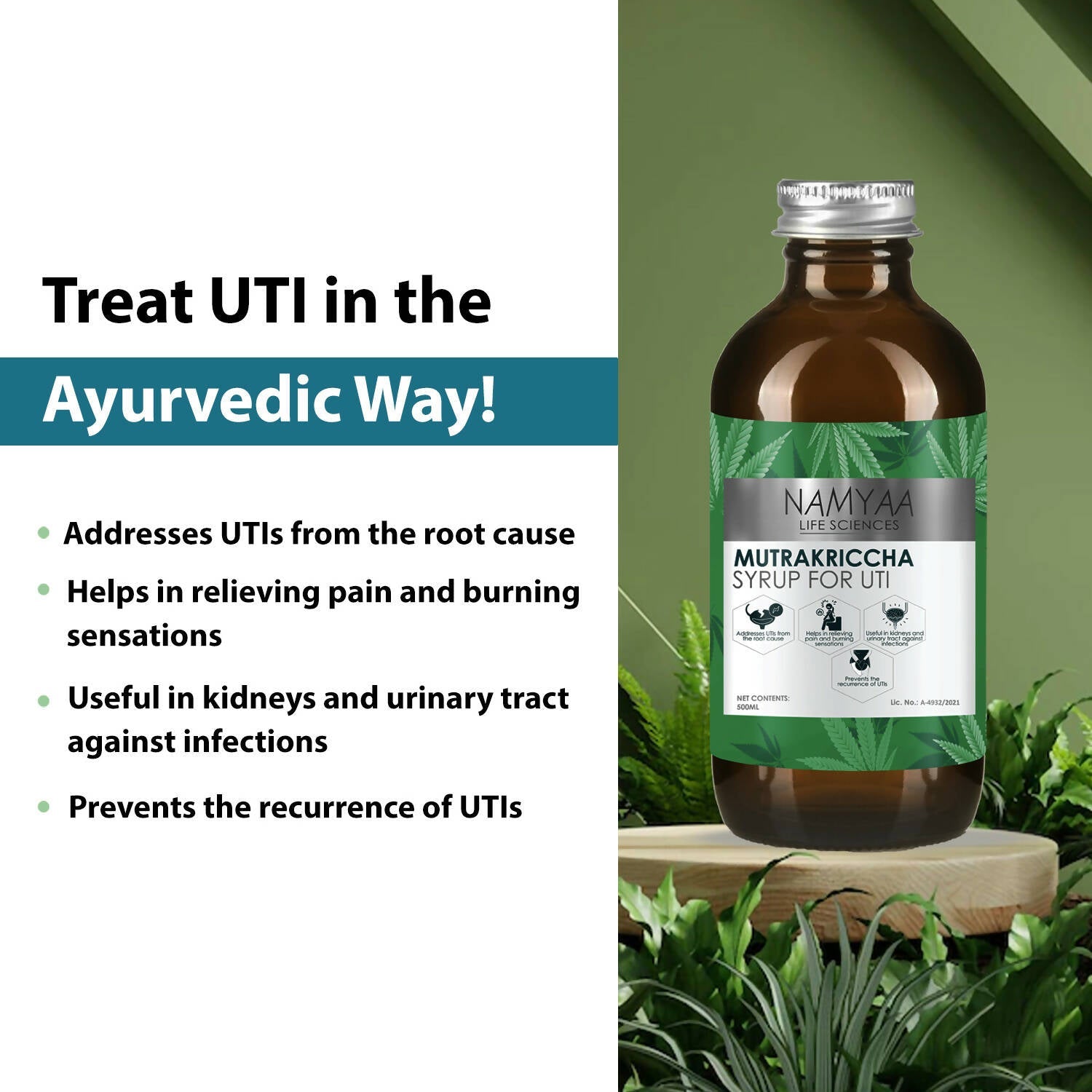 Namyaa Mutrakriccha Syrup for UTI - Swadesiicart