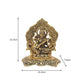 Handicrafts Paradise Metal Goddess Saraswati Idol - Swadesiicart
