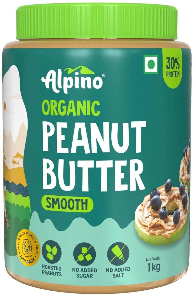 Alpino Organic Natural Peanut Butter Smooth - Swadesiicart