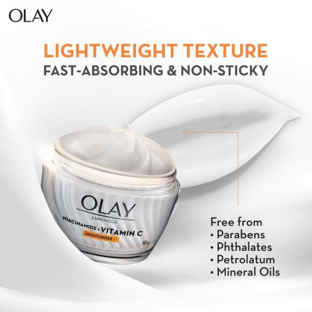 Olay Vitamin C Kit For 2x Glow - Cream With Free Cleanser - Swadesiicart