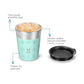 Vaya Popcup Insulated Coffee Mug Tumbler With Lid - 250 ml (Cool Cyan) | Swadesiicart