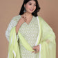 Miravan Women's Chikankari Embroidery Kurta And Palazzo With Dupatta | Swadesiicart