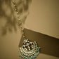 Nuyug 22k Gold Plated Crescent Maang Tikka | Swadesiicart