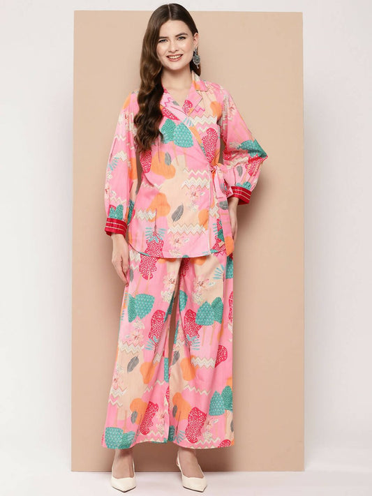 Ahalyaa Women's Traditional Wear Co-ods - Multi | Swadesiicart