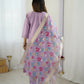 The52 Lavender Women's Gorgeous Embroidered work Viscose Gadhwal Fabric Straight Kurta, Pant and Dupatta Set - Swadesiicart