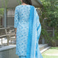 BulBul Fashionista Blue Cotton Kurta Set with Dupatta - Swadesiicart