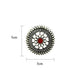 Tiaraa Red Alloy Silver Oxidised Stud Fashion Earrings - Swadesiicart